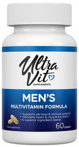 ULTRAVIT Men's Multivitamin Formula, Менс Мультивитамин Формула, 60 капсул
