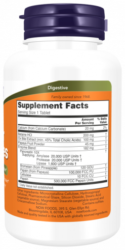 NOW Super Enzymes, Супер Энзимы, 90 таблеток