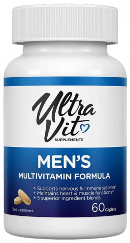 ULTRAVIT Men's Multivitamin Formula, Менс Мультивитамин Формула, 60 капсул