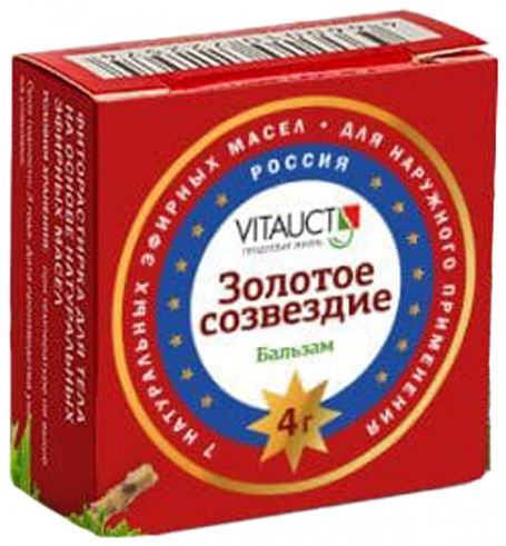 Vitauct Золотое созвездие, крем-бальзам, 4 грамм