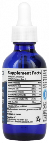 Trace Minerals Ionic Potassium 99 mg, 59 мл