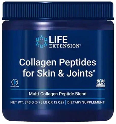Life Extension Collagen Peptides for Skin &amp; Joints, Коллаген Пептидс Фор Скин &amp; Джоинтс, 343 грамм
