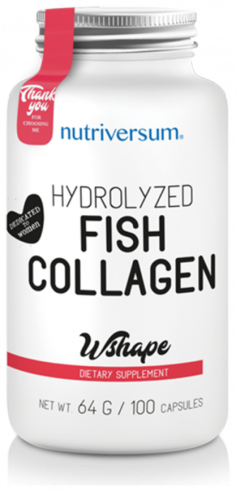 Nutriversum Hydrolyzed Fish Collagen, 100 капсул