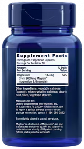 Life Extension Neuro-Mag, Нейро-Маг, 90 капсул