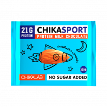 Chikalab Шоколад молочный с миндалем, 100 грамм