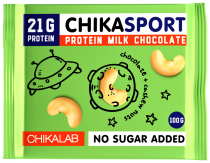 Chikalab Шоколад молочный с кешью, 100 грамм