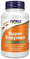 NOW Super Enzymes, Супер Энзимы, 60 капсул